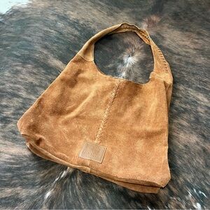 Haute hippie suede hobo bag